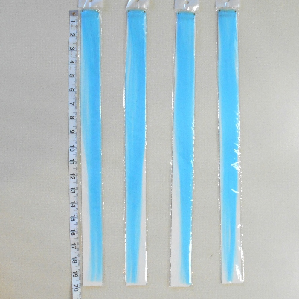 Light Blue 4 Hair Extensions - Picture 2 of 8